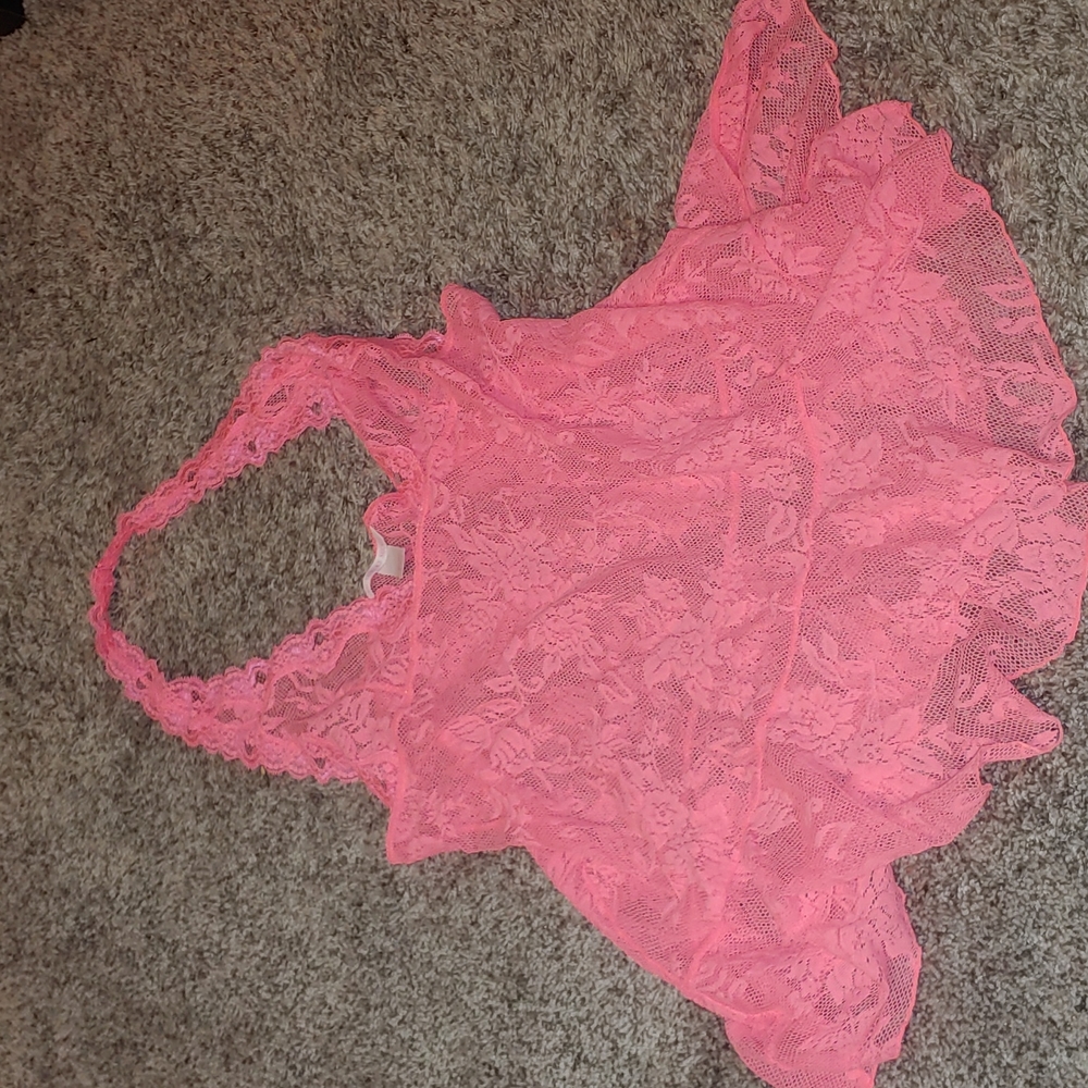 Victoria secret brand new sexy hot pink lingerie size XL